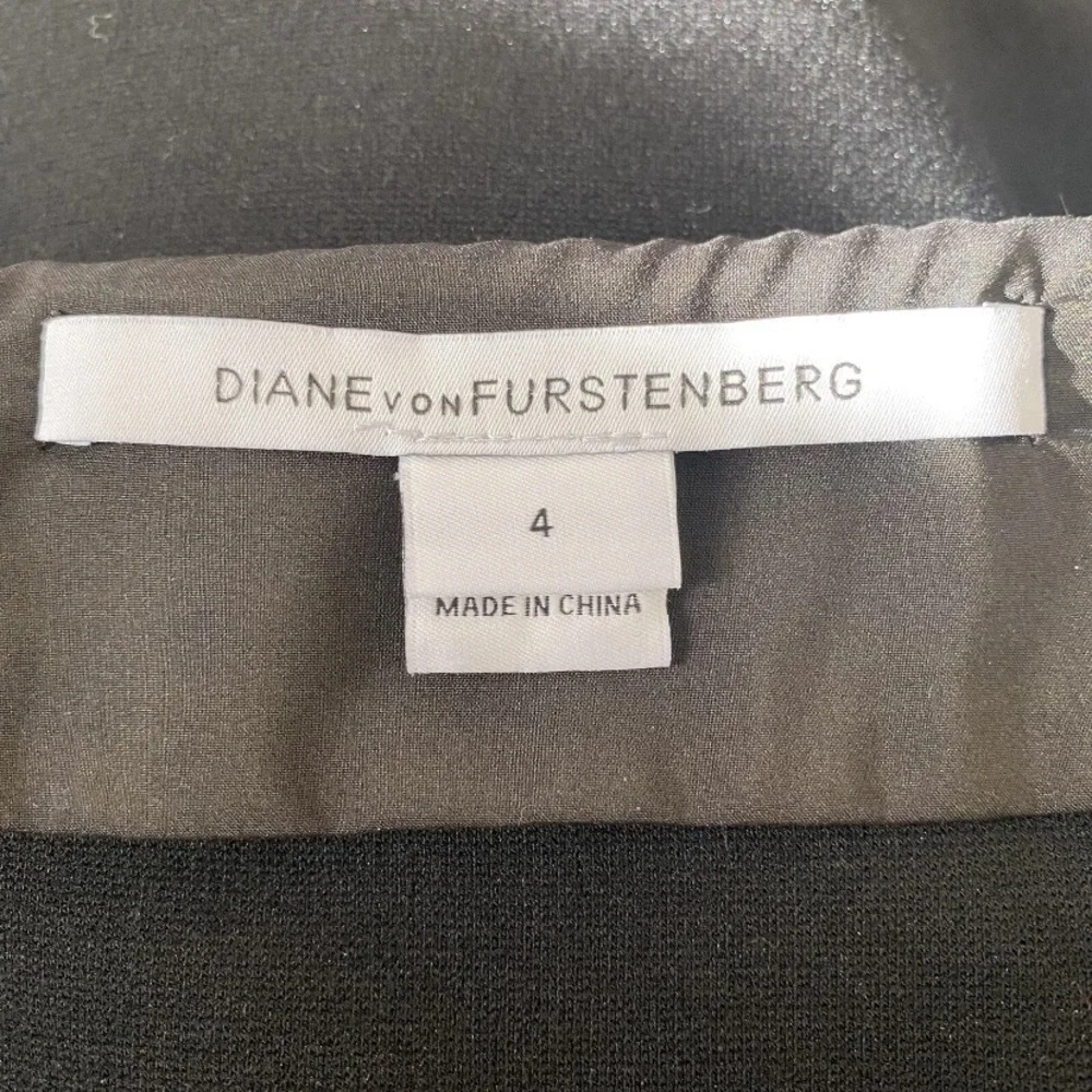 Diane Von Furstenberg DVF‎ Womens Koto Black Ponte Knit Skirt Career Size 4